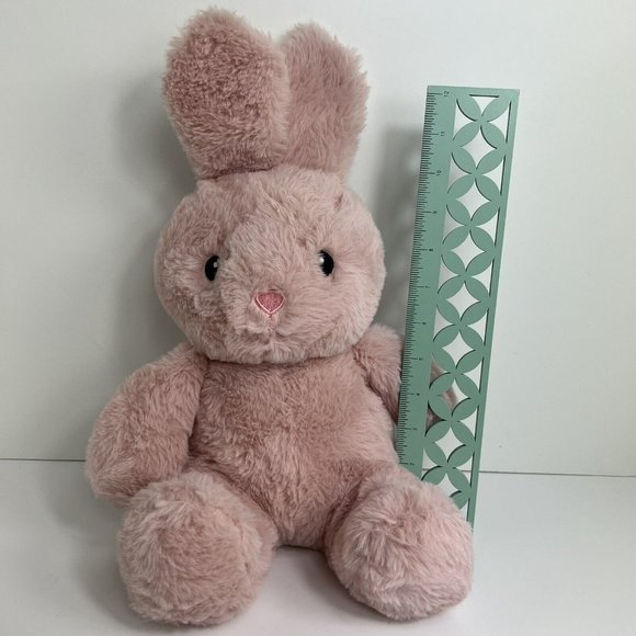 Spark Create Imagine Plush Bunny Rabbit Bell Rattle Crinkle Ears Pink 14" Easter - Picture 9 of 12